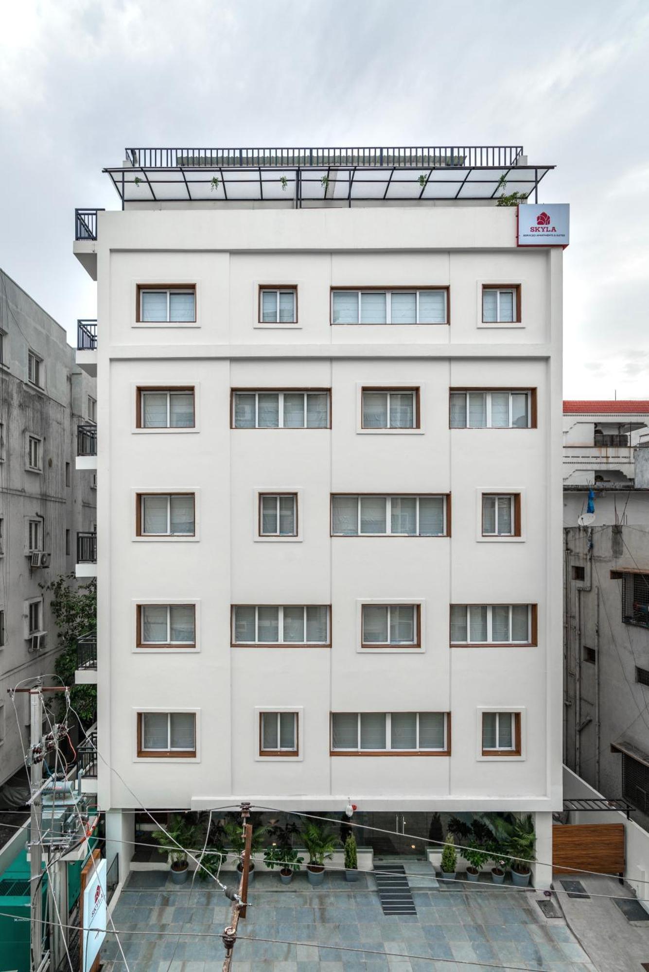 Skyla Studios & Suites - Hitech City Hajdarábád Exteriér fotografie